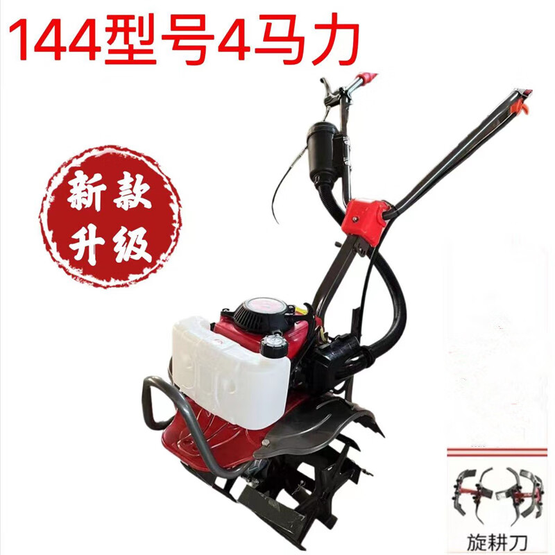 宗申微耕机除草机开沟培土打水田小型旋地机大马力多功能旋耕机 绿佳