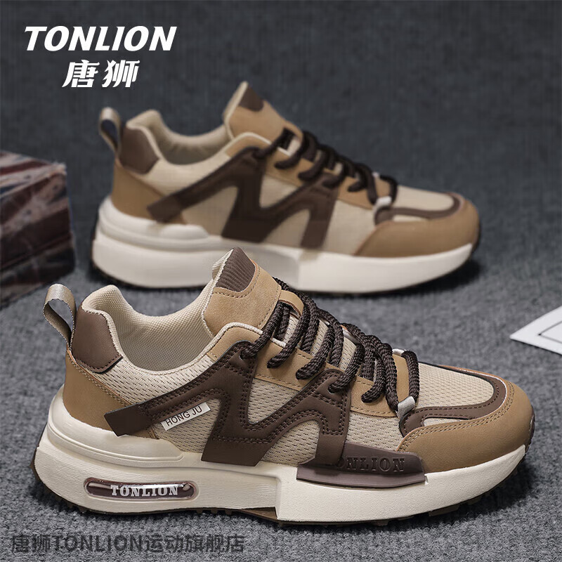 ���ڲ�������ʨ��Ь�ϵ�Ь2025�괺������ʱ�аٴ�����Ь��ʿ͸��������ĥ�˶�Ь ��ɫTSNG20241217 44