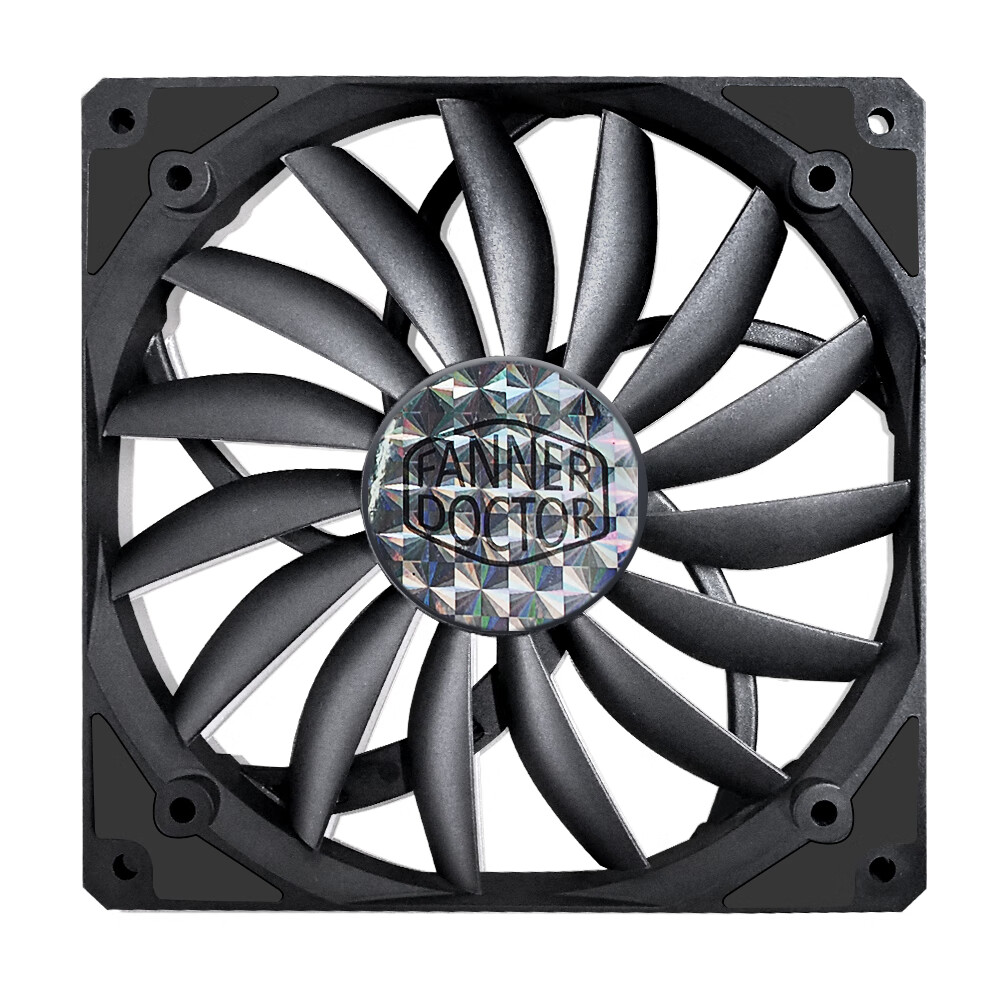 慧尔德 mf14015正方形14cm超薄机箱风扇磁悬浮fdb动压轴承cpu散热器