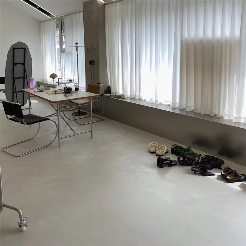 扑哩扑剌清水混泥土地板漆复仿古瓷砖地坪漆耐磨自流平水泥地面微水泥