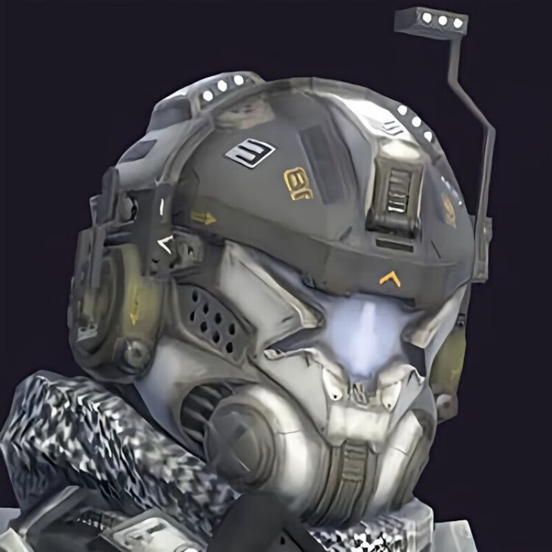 oqb泰坦陨落头盔泰坦陨落2 铁驭头盔 可佩戴纸模型 自制 纸纸