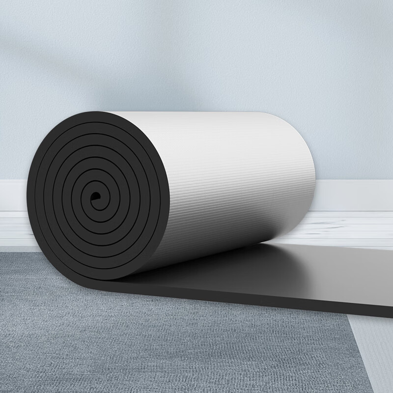 绿蔓（Lm）隔热棉保温棉隔热板防晒膜屋顶楼顶阳光房自粘材料铝箔耐高温防火 灰色10mm方格铝板无背胶10平