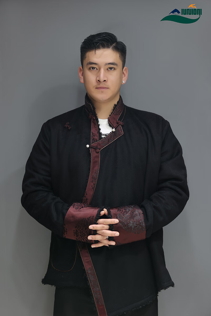 缪百伦  mewbballe藏族服装男冬季新款藏装外套藏服加绒藏式上衣女