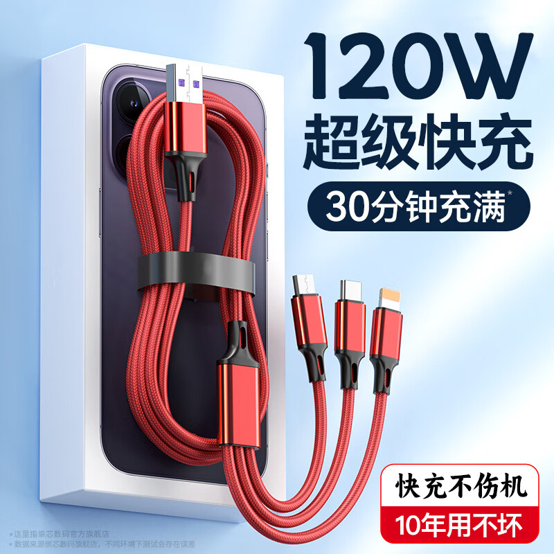 ���������������һ6A���120W����ƻ����ΪOPPOС�װ�׿Type-c�ֻ�����߳���ͨ�ö๦�� ����졾һ������������� 3��