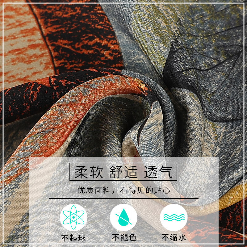 俞兆林（YUZHAOLIN）母亲节礼物中老年人夏装女奶奶T恤短袖妈妈棉麻套装休闲老人衣服 橘色 4XL [建议140-155斤]