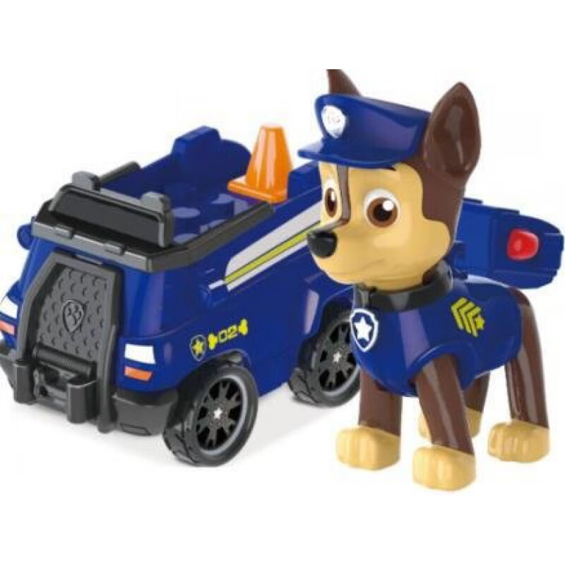 玩具巡逻车套装立大功总部基地变形动漫儿童礼物 阿奇警车回力车