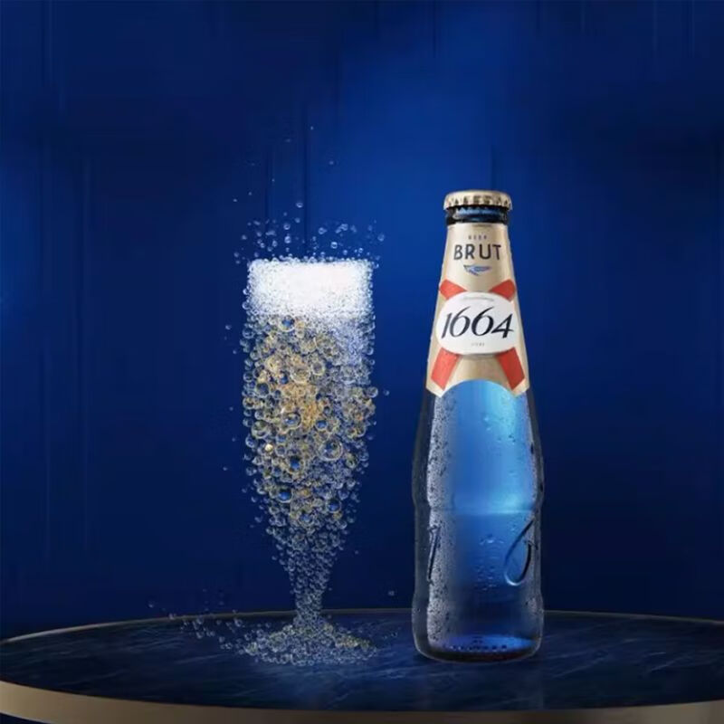 1664法蓝干啤24瓶*250ml整箱装国产1664啤酒 250ml 24瓶 *(非原箱发货