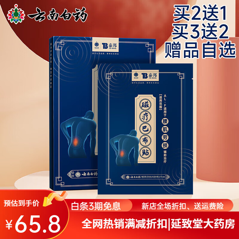 云南白药贴膏专用贴腰疼腰痛腰间盘突出 4贴