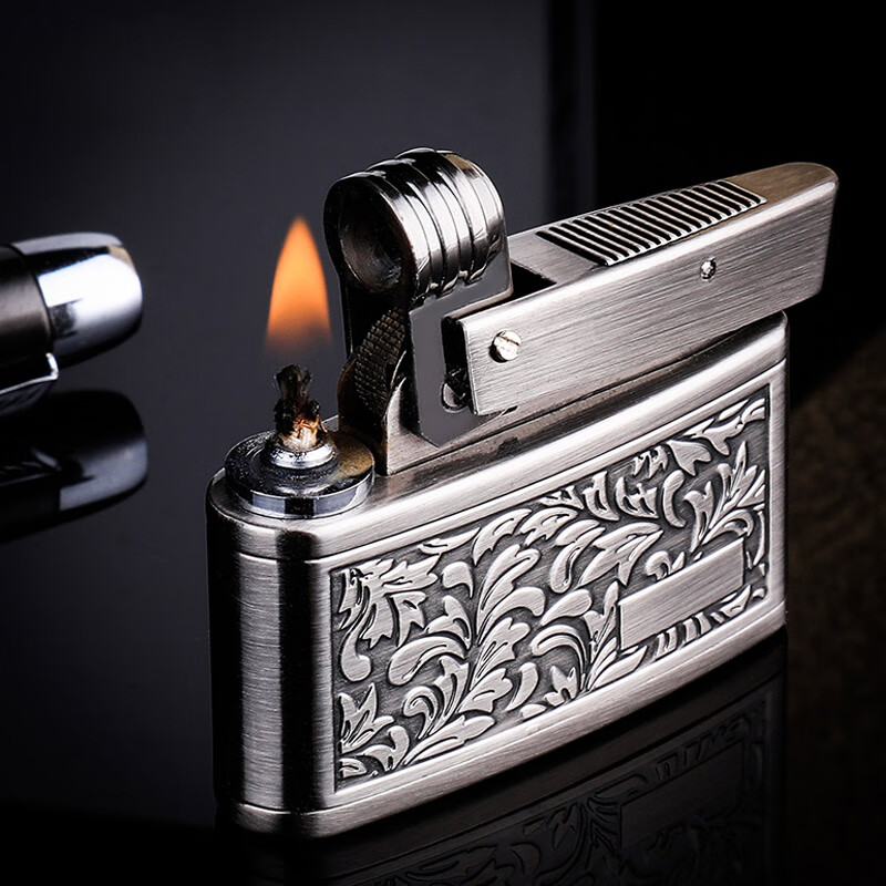 中邦复古老式打火机 煤油怀旧珍藏古董磕头按压创意点火砂轮打火机男
