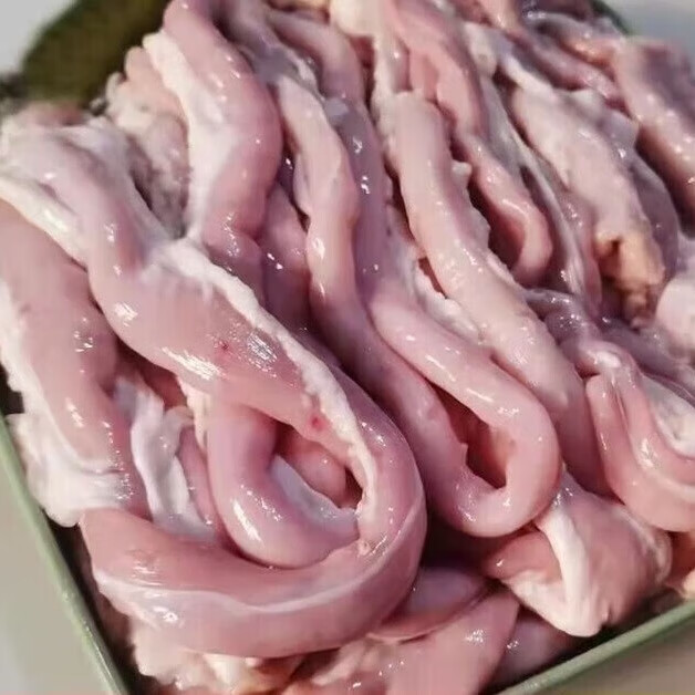 沃喜乐农家土猪每天新鲜现宰小肠猪粉肠头猪小肠生的粉肠一斤