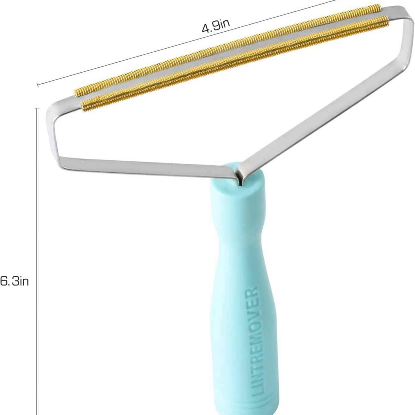 【优选好物】刮毛器手动不伤衣物大衣粘刮毛器家用宠物除去毛直角 蓝色 直角款