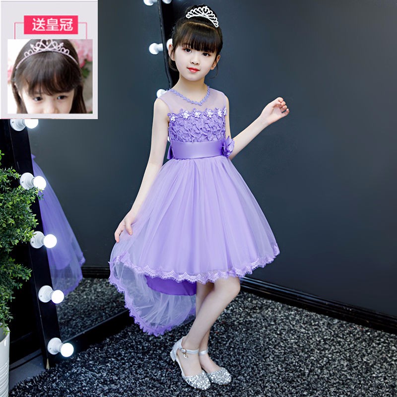 绚萌童装女童连衣裙夏装新款蓬蓬纱公主裙中大童小女孩裙子儿童舞蹈
