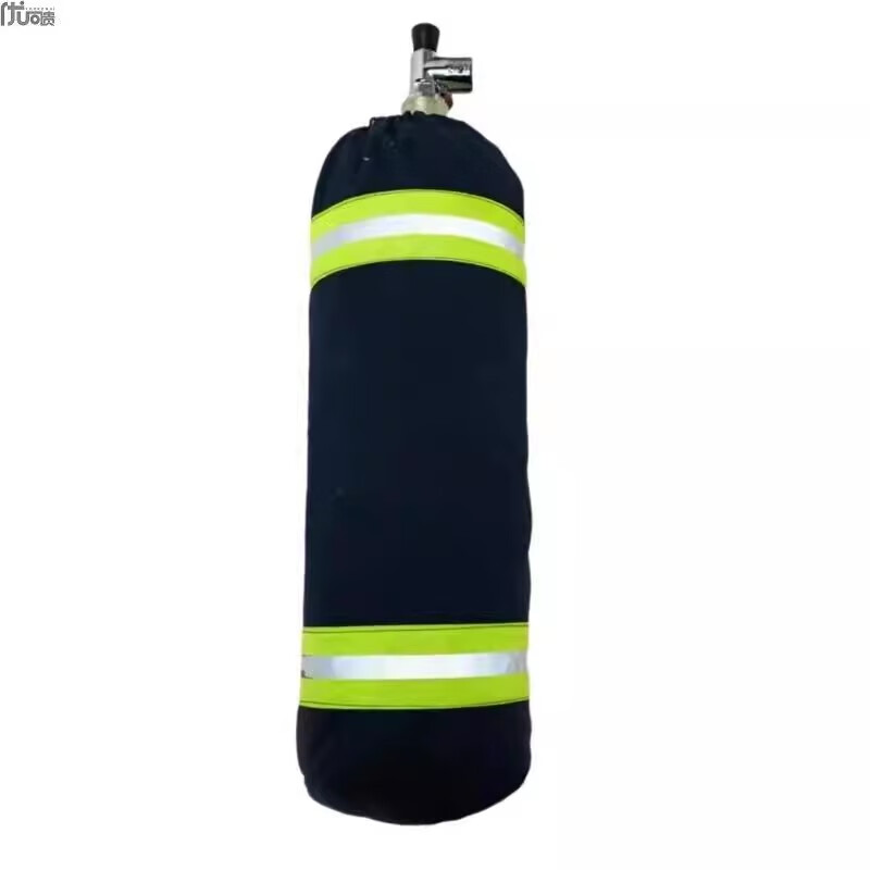 空气呼吸器碳纤维6.8L 9升气瓶套阻燃布套面罩灭火器消火栓保护罩 9L藏青色气瓶罩