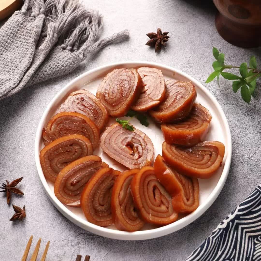 惠赞山东正宗五香阿胶猪皮卷熟食真空肉类零食下酒菜开袋即食卤味网红