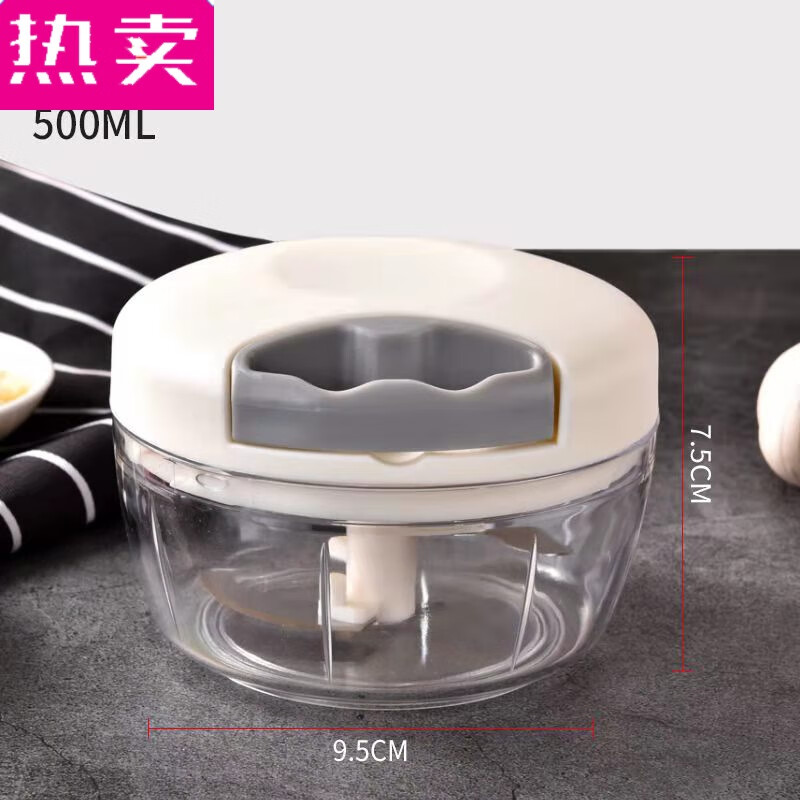 南啵丸德国进口品质捣蒜泥神器手拉式蒜泥大蒜捣碎器手动蒜蓉小搅碎机