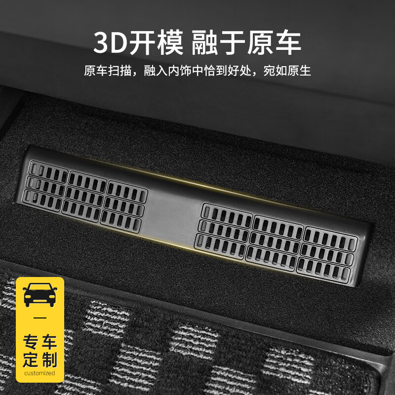 3W Auto-life适用于蔚来乐道L60中控座椅下出风口保护罩防脏防堵防尘罩改装 乐道L60座椅下出风口保护罩