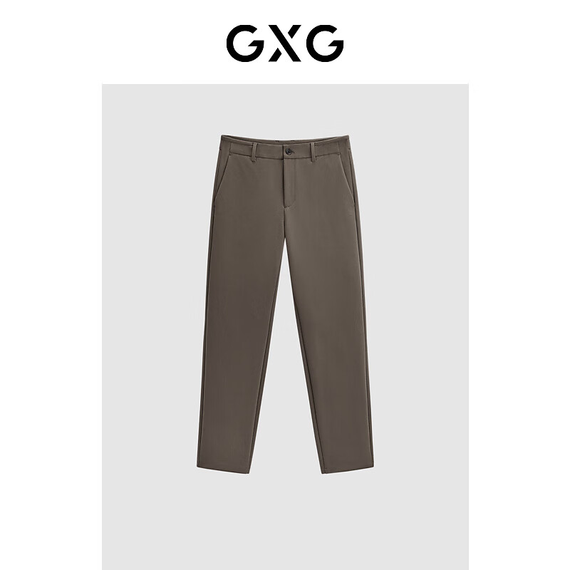 GXG男装 多色通勤风小脚长裤 冬季新款GEX10229284 卡其色 S