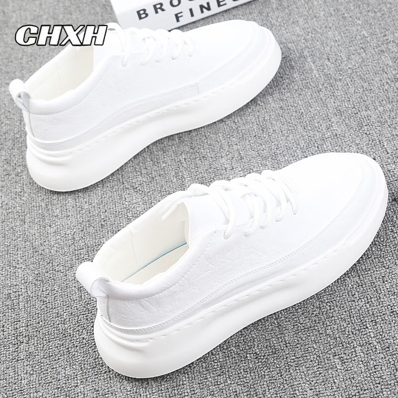 CHXH品牌奢侈小白鞋男鞋冬季新款板鞋男士增高休闲鞋男百搭运动鞋子男 白色 -品牌男鞋 42