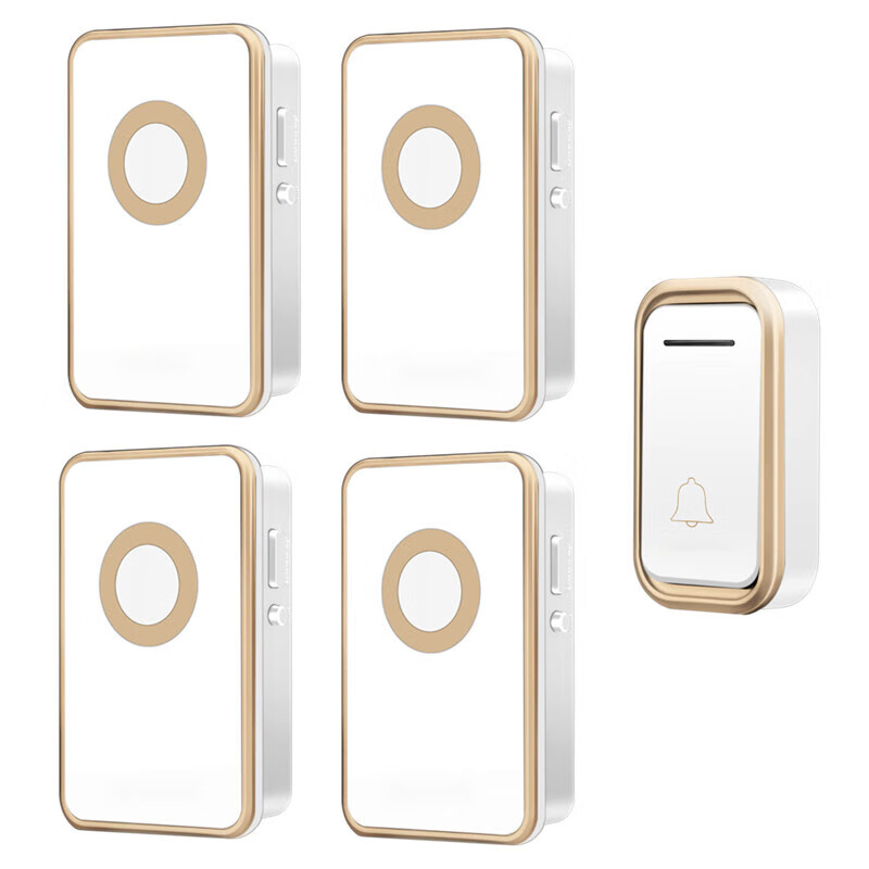 樱桃门铃无线家用远距离无线门铃 防水 电子遥控门铃一拖四老人呼叫器