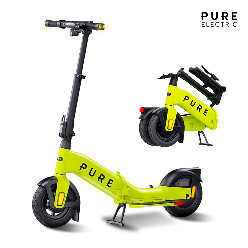 佩尚Pure Electric电动滑板车成人二轮折叠电动车小型轻便迷你代步车 Pure Advance Flex 热力黄