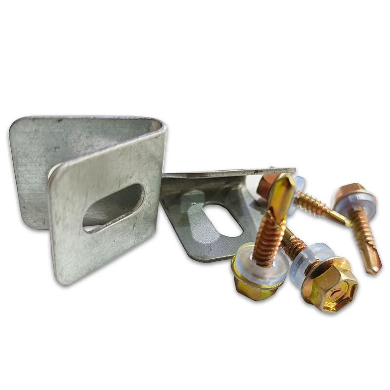 定制镀锌铁丝网片围栏螺丝卡扣固定器夹焊接钢管护栏安装连接适配