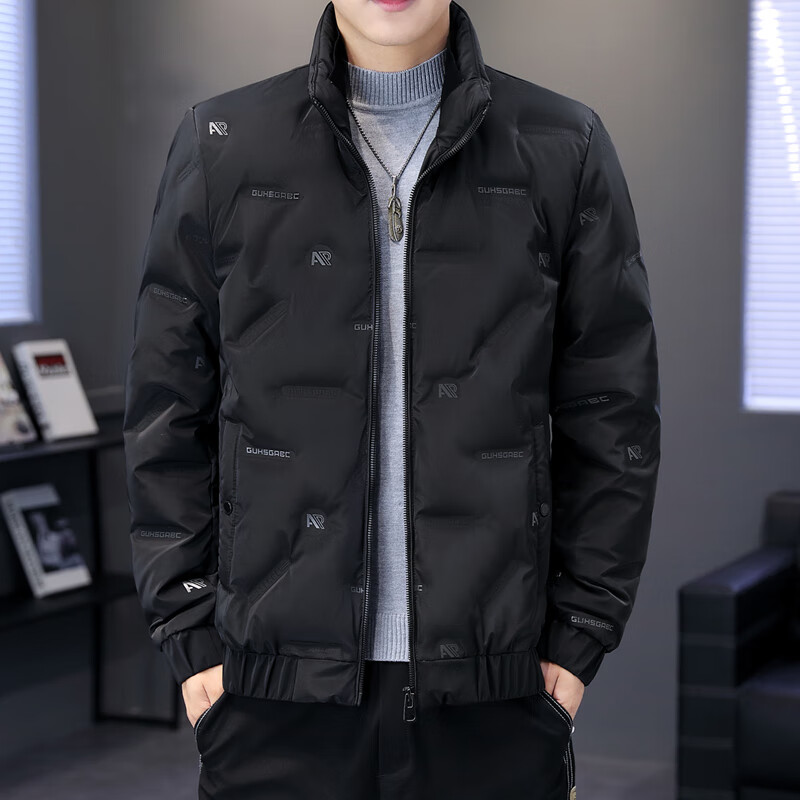 动感北面羽绒服男冬季短款立领时尚潮牌男装轻薄保暖潮流百搭男士休闲