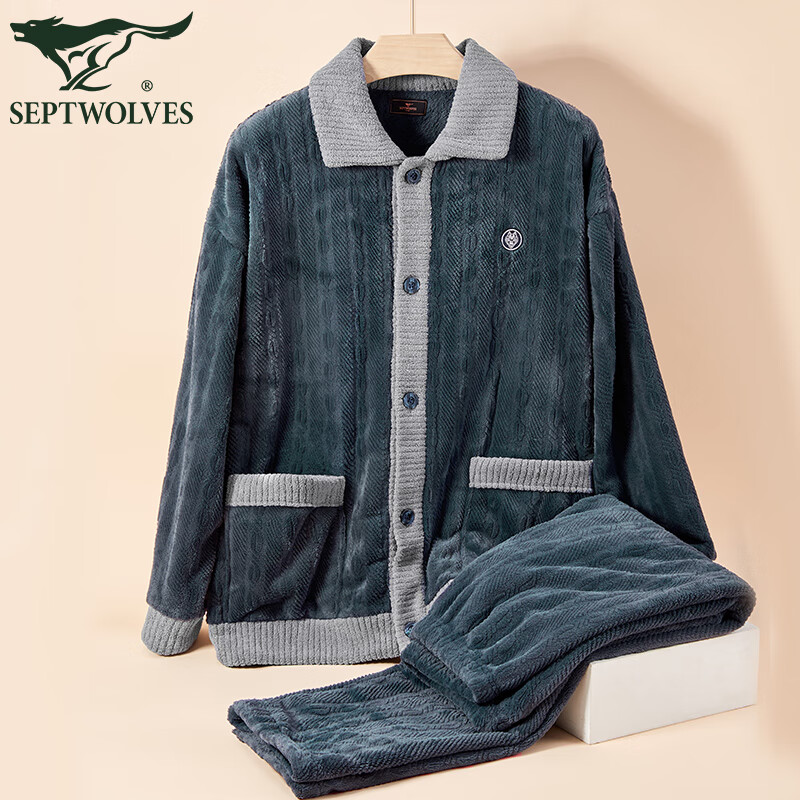 ��ƥ���ﶬ��ߵ����޼Ӻ�˯��˯����ʱ��ײɫ������ʿ�Ҿӷ���������װ ���� 2XL (180) (�Ƽ�����150-170��) 179.1Ԫ