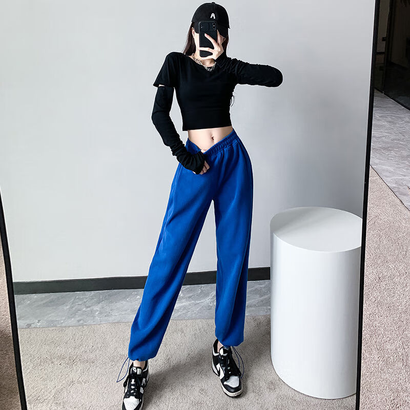 4063黑上衣 克莱因蓝裤 s