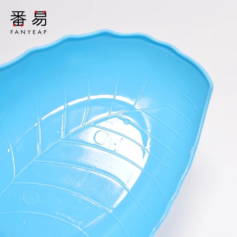 番易 沥水篮子空淘菜盆洗水果蔬菜用家用厨房筐镂双层洗菜盆塑料 梅花形绿色 3个