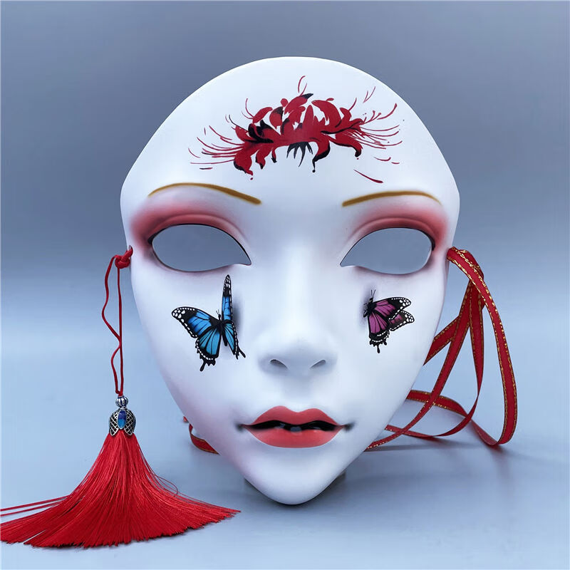 好沐音(haomuyin)全脸面具女古风动漫脸网红国风美人面饰汉服面罩配饰
