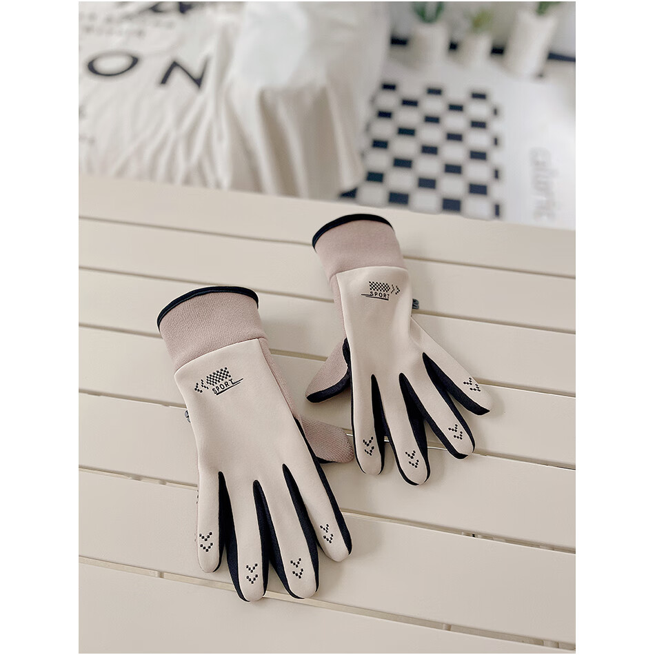 允和美手套女冬季保暖男款骑车装备户外自行车加绒电动车可触屏防风