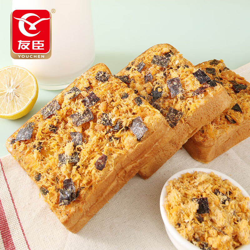 友臣(youchen)好点海苔肉松面包夹心吐司包营养早餐糕点心零食学生