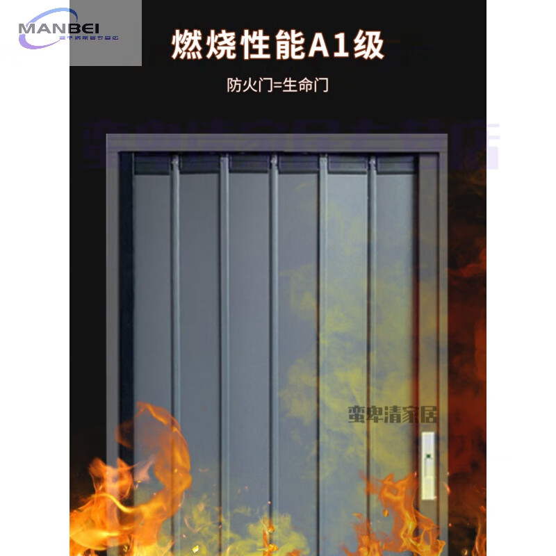 厨房卫生间走廊防火天然气泄露验收 通燃气钢钉加厚平铝板/白色门框