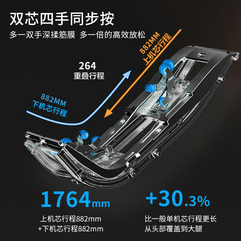丁阁仕【2024新款】英国皇家丁阁仕A8旗舰家用全身睡眠轻奢豪华太空舱双机芯4D按摩椅 零重力多功能沙发 科技黑旗舰版（英国皇家指定款）