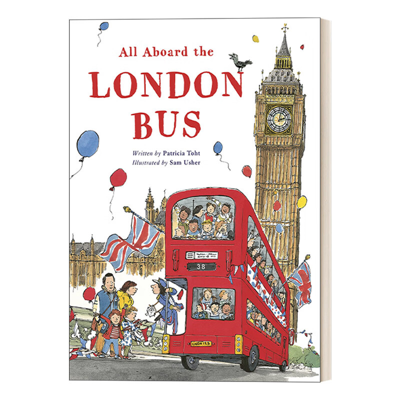 进口原版 all aboard the london bus 在伦敦公共汽车上 英文版 英语