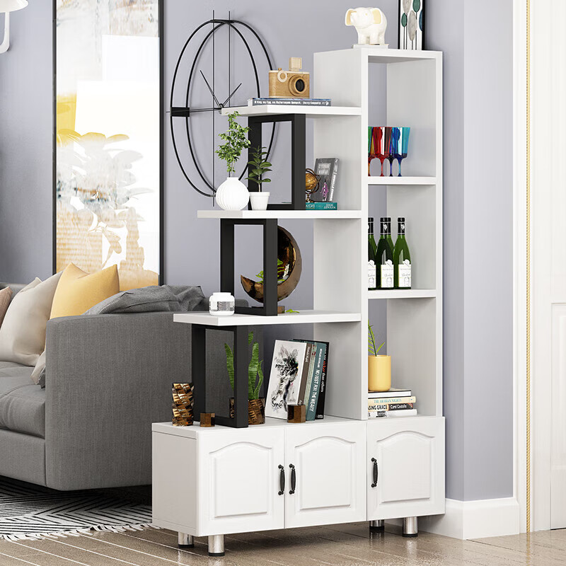 隔厅柜家用吧台客厅隔断柜玄关柜屏风装饰柜酒柜现代简约多层花架 3门