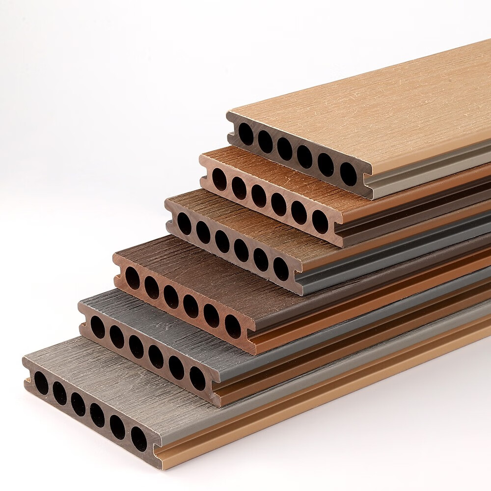 二代共挤塑木地板户外露台花园阳台防腐木围栏庭院室外拼接木塑板 23*