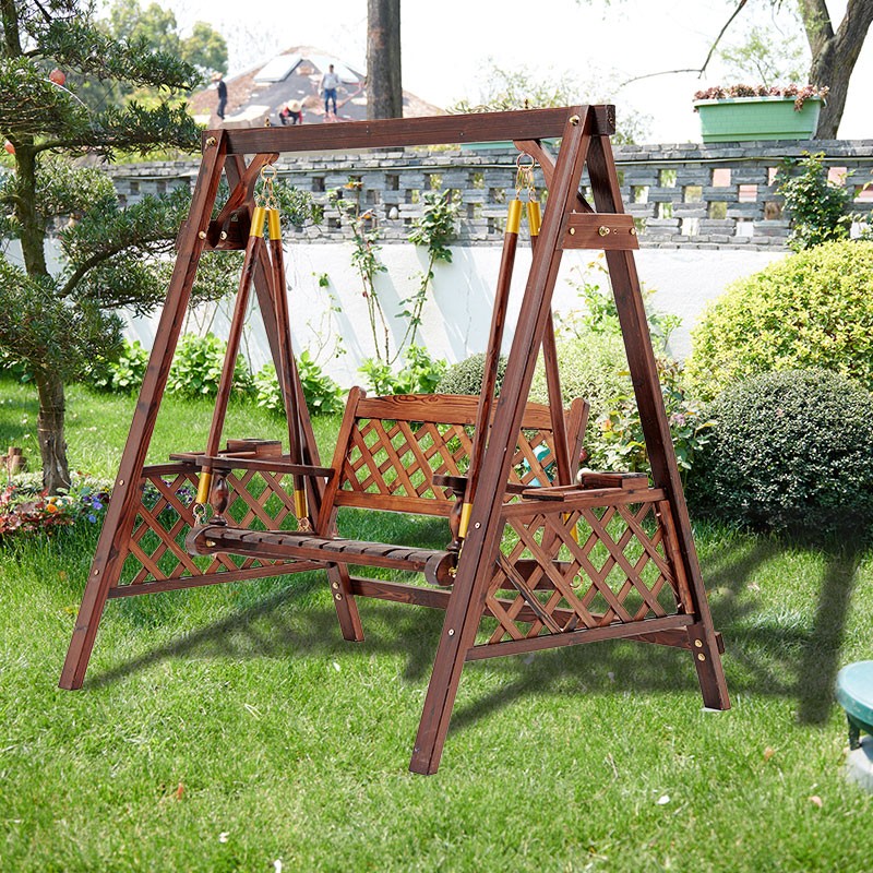 猎钢狼(letgone wolves)户外秋千庭院实木摇椅别墅露台吊椅防腐木荡