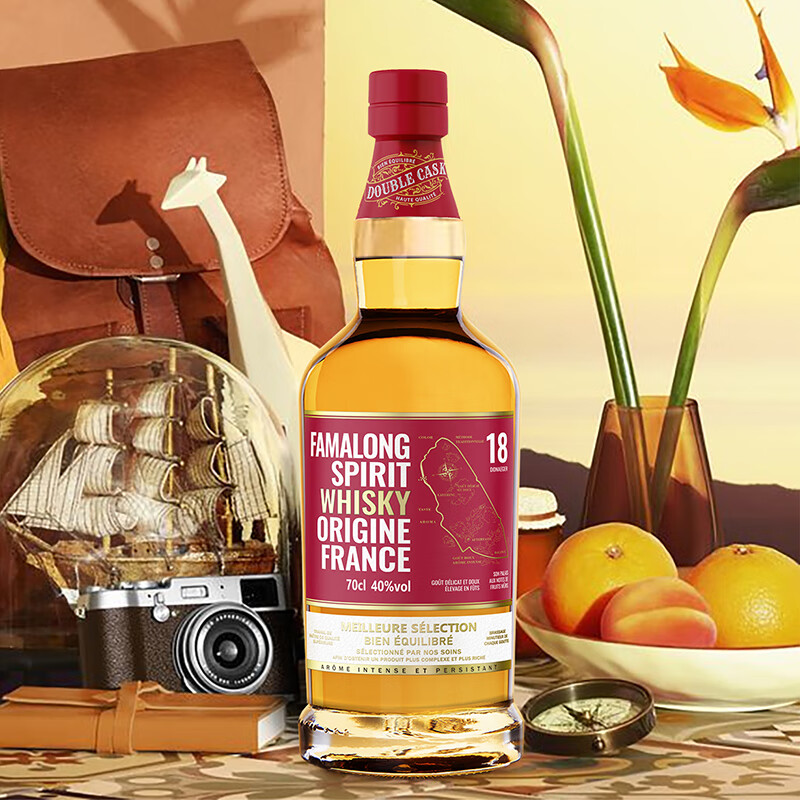 法曼隆40°法国法曼隆多纳尔格双桶18威士忌礼盒装700ml 单支装