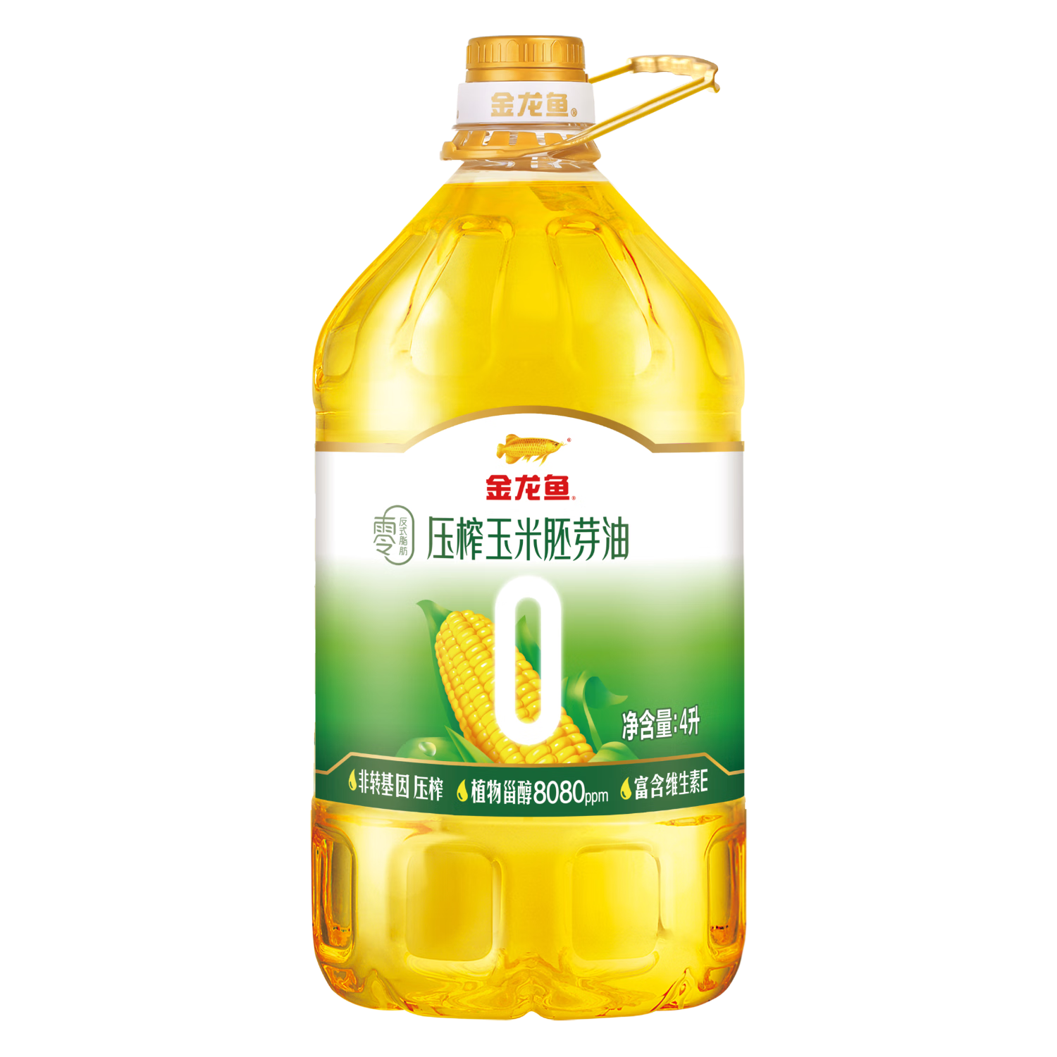 金龍魚 食用油 零反式脂肪壓榨玉米胚芽油4L