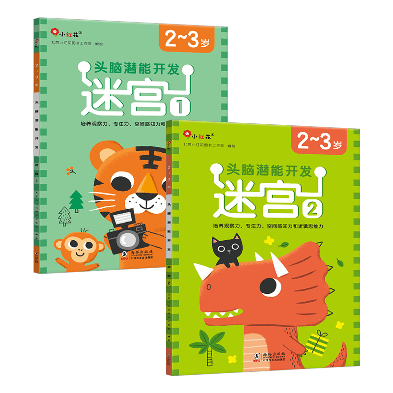 小红花头脑潜能开发迷宫训练/涂色绘画/阶梯数学/手工儿童diy/智力 2