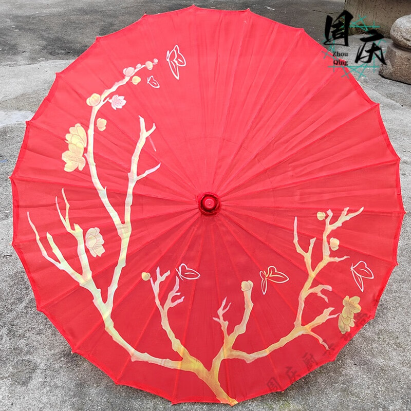 伞红伞古风伞配 天官赐福花城伞 84cm x 半穿