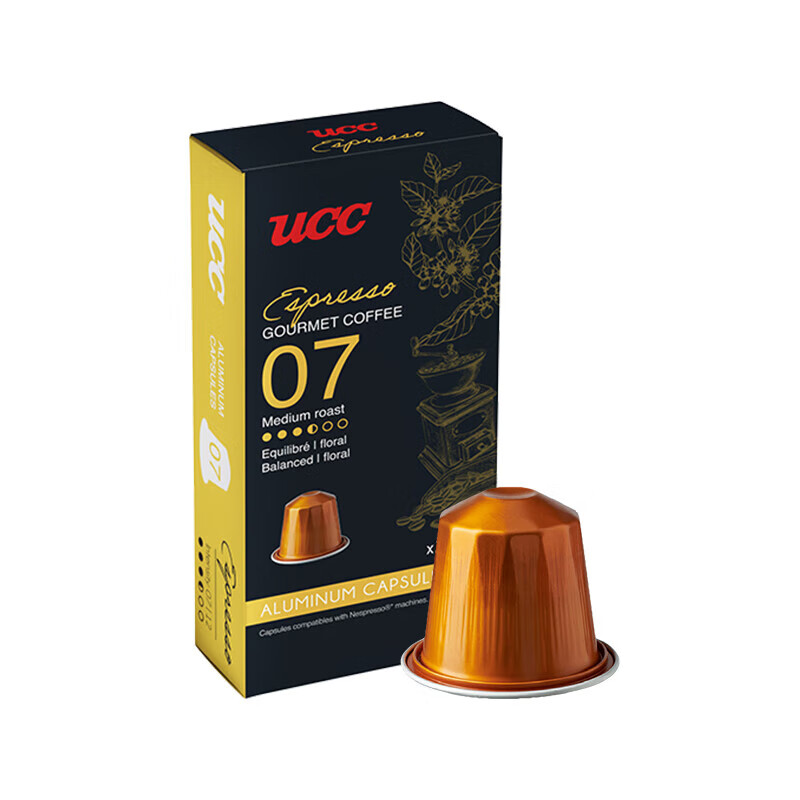 悠诗诗(ucc)咖啡品鉴师系列胶囊咖啡07号 意式浓缩适配nespresso机型
