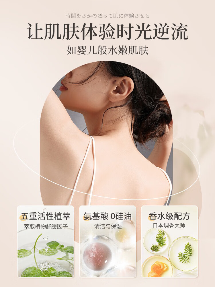 NHFOUYOU苏里南柠润漾沐浴露留香滋润嫩肤大容量男女士 沐浴露500ml*3瓶