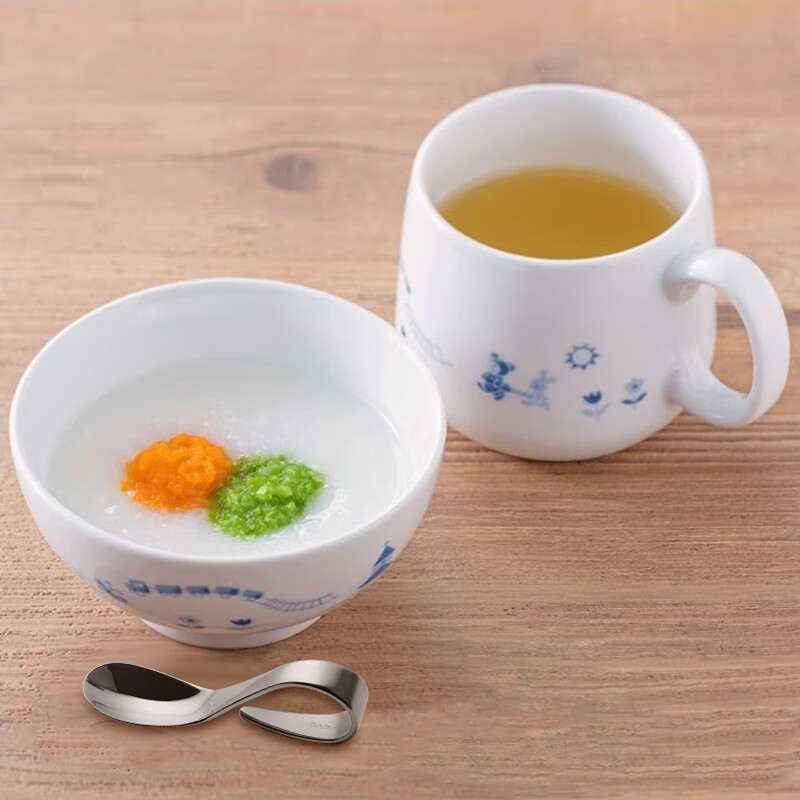 Noritake则武【儿童专用】宝宝辅食不锈钢叉勺套装吃饭学食训练 儿童叉勺套装（期货有限可预定）
