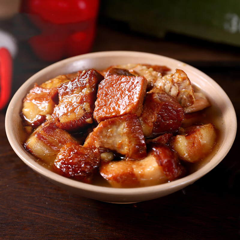 禾澹红烧猪肉罐头500g组合装家常罐头熟食户外即食速食红烧肉罐头 军
