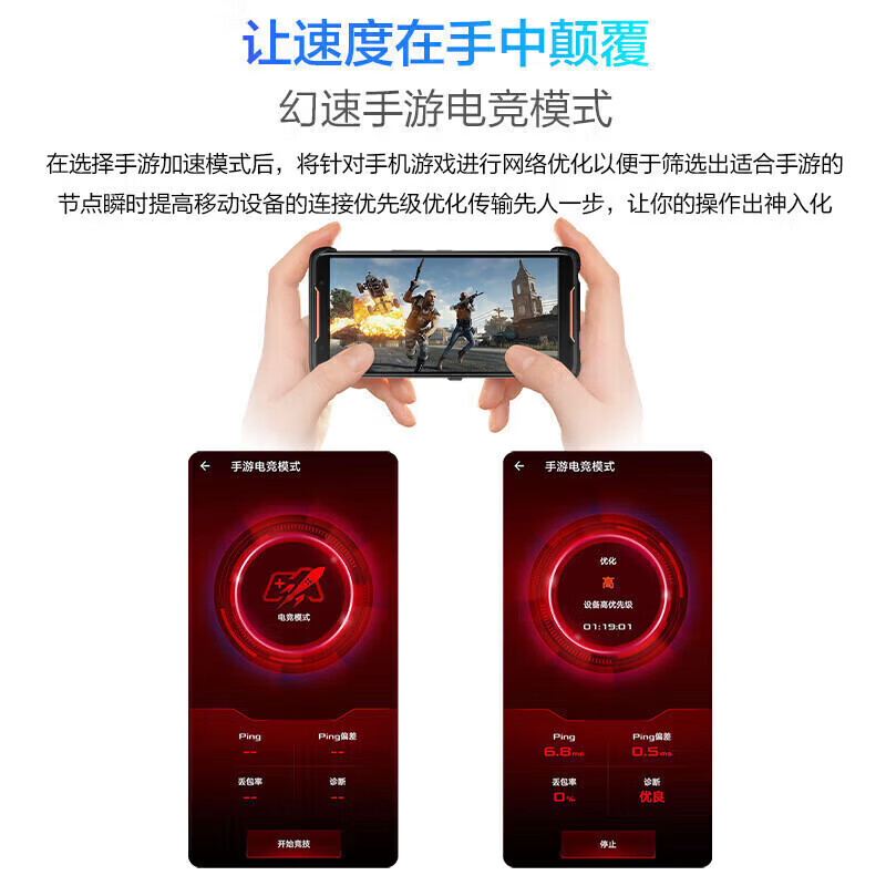 华硕（ASUS）TUF GAMING小旋风全千兆WiFi6电竞路由器/路由器千兆2.5G路由/四核1.7G/无线路由/游戏加速