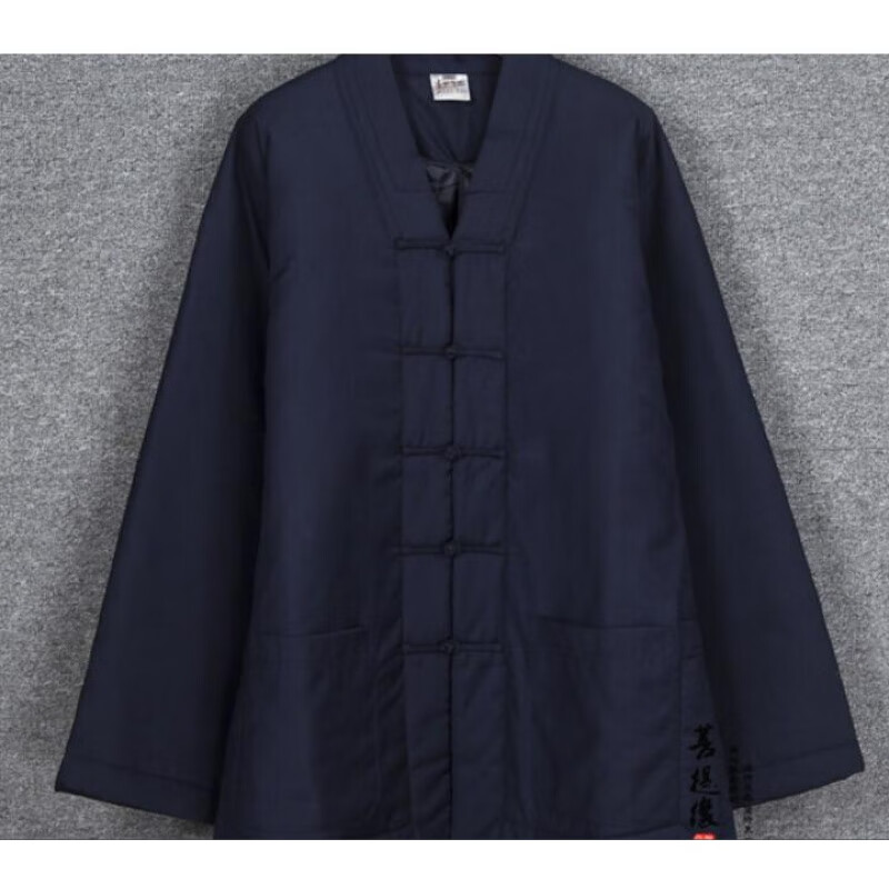 fengedun道士服装男秋冬季道教道袍加厚款对襟外套太极服上衣女服棉衣