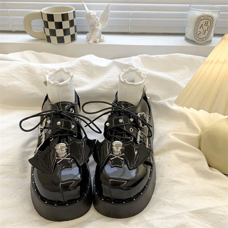 创京懿选亚文化辣妹厚底鞋小众设计感厚底鞋女y2k亚文化朋克甜酷辣妹