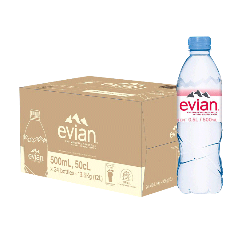 ���ڲ��������ƣ�evian������ԭװ������Ȼ��Ȫˮ500mlx24ƿ(��ƿ)����ˮ���ϰ�װ�������